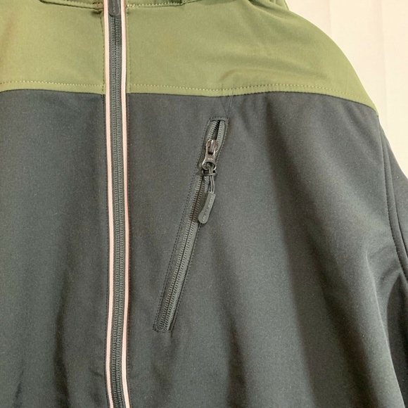 Guide Gear Mens NIB Soft-shell Hooded Jacket in Green/Black Size Large - Picture 2 of 9